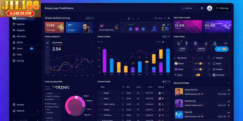 online sports prediction games platform interface with analytics